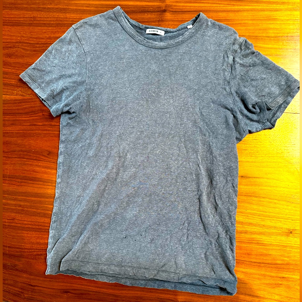 Buck Mason Yuma Hemp Cotton Classic T-Shirt, Men’s M, Gray